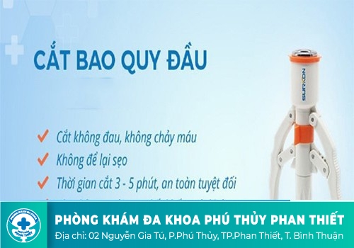 Cắt bao quy đầu bằng công nghệ cao Surkon 