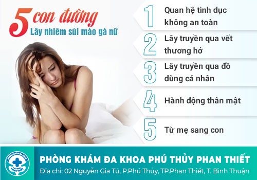 Đường lây của bệnh sùi mào gà mà bạn cần phải chú ý