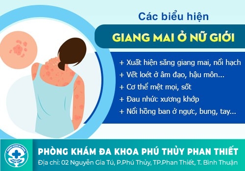 Triệu chứng của bệnh giang mai ở nữ