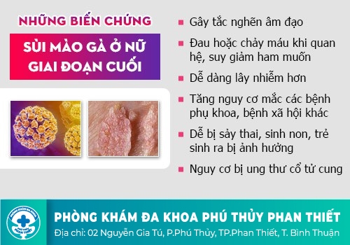 Sùi mào gà ở âm hộ và những biến chứng khó lường