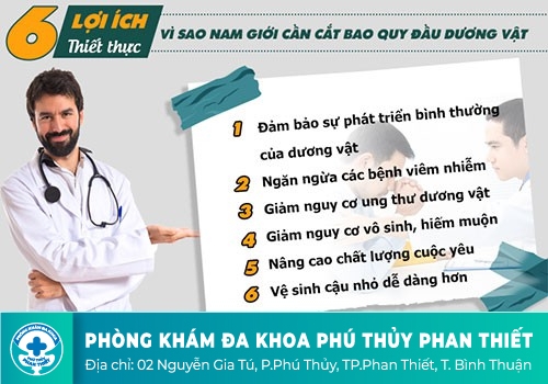 Lợi ích việc cắt bao quy đầu đem lại