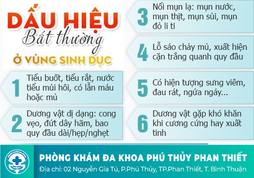 Một số triệu chứng bất thường tại cơ quan sinh dục anh em cần thăm khám ngay