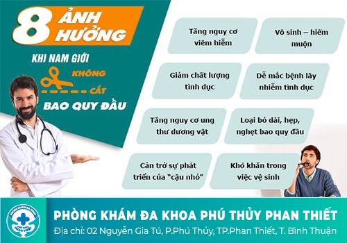 Vậy không cắt bao quy đầu ảnh hưởng thế nào?
