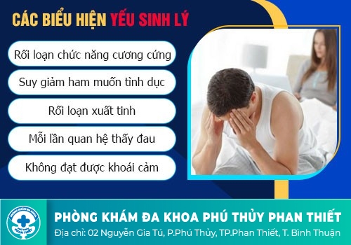 Những biểu hiện và tình trạng yếu sinh lý 