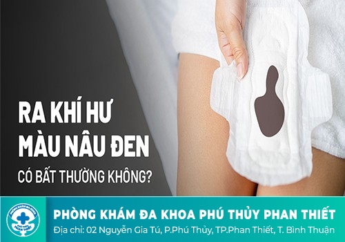 huyết trắng có màu đen