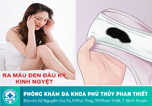 Máu kinh có màu đen bất thường