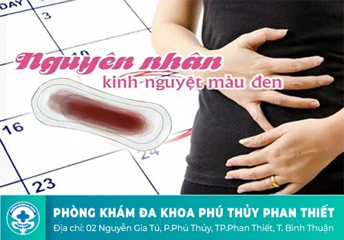Máu kinh có màu đen bất thường